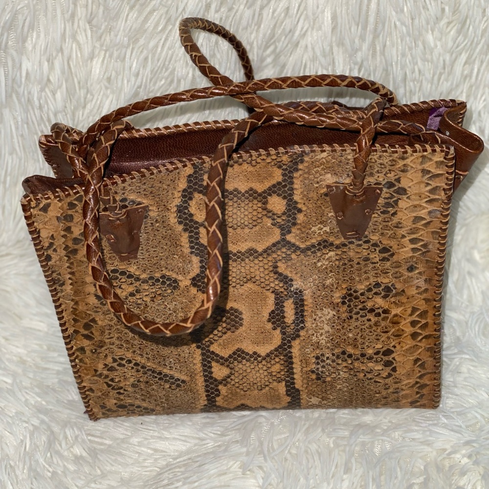 Genuine leather tote
